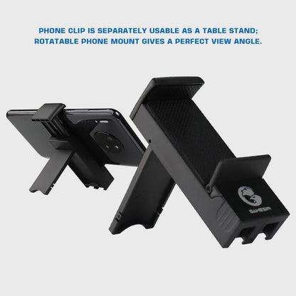 GameSir Mobile Phone Holder Mount Stand for PS5 Controller – Adjustable Smartphone Mount for PlayStation 5 Gaming