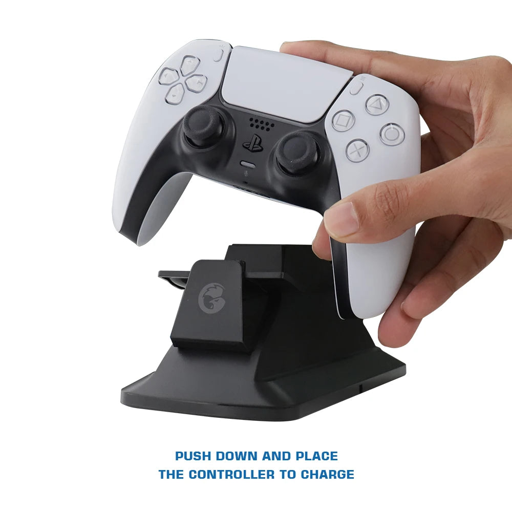 GameSir Dual Controller Charger for PlayStation 5 (PS5) - Fast Charging Dock Station for Dual Game Controllers