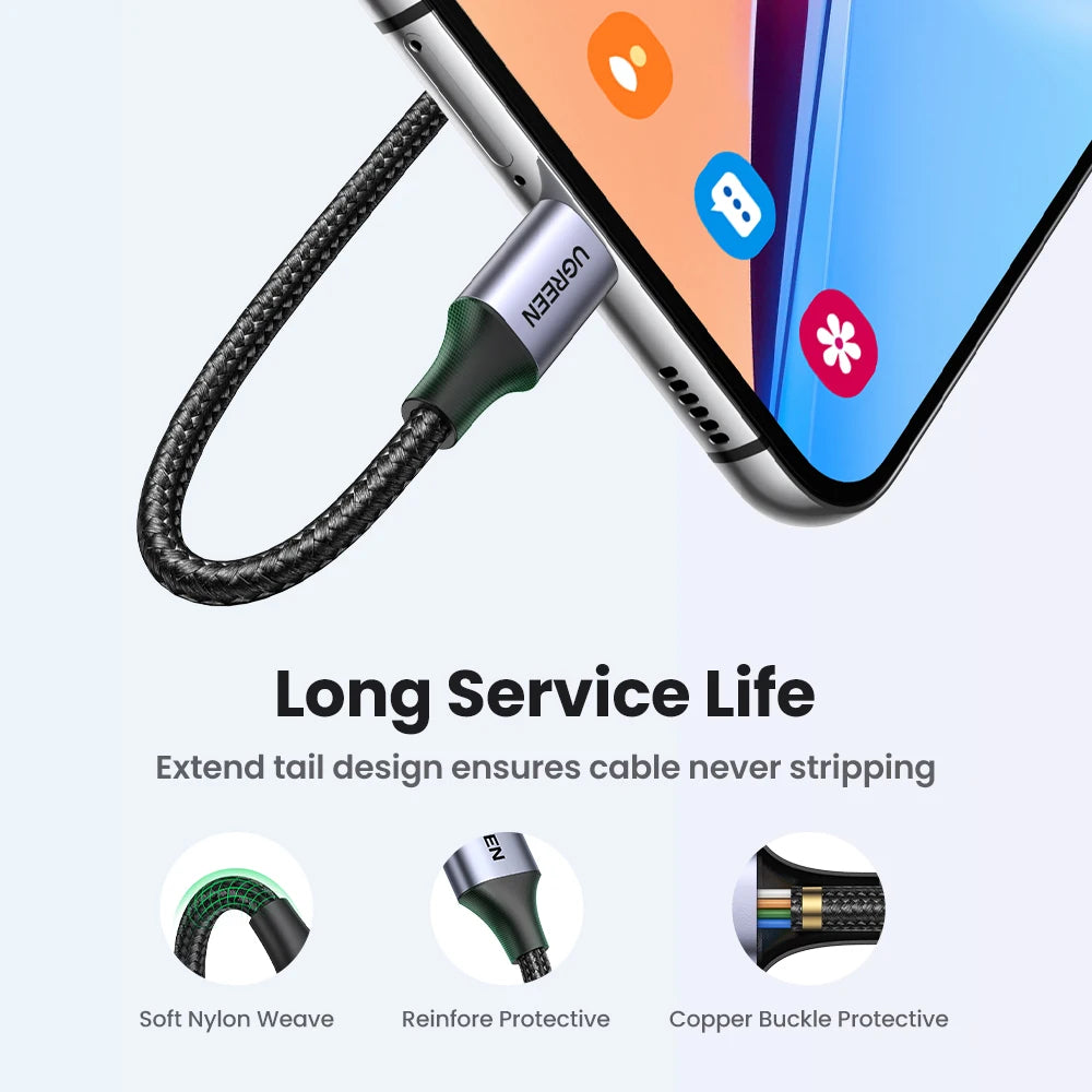 UGREEN 3A USB-C | Super Fast Charging & Data Transfer Cable