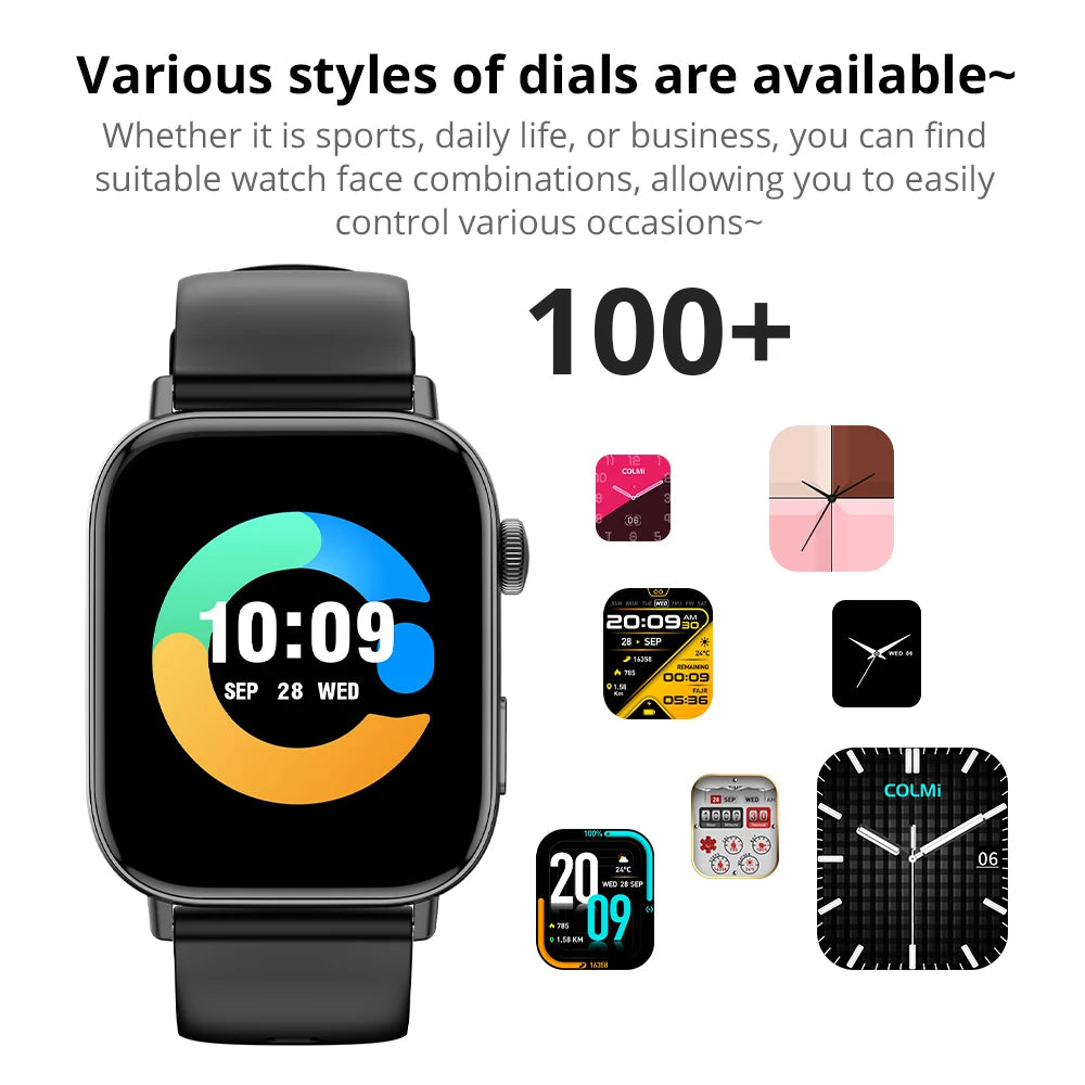 COLMI C8 Max Smartwatch - 1.93” HD Display, Voice Calling, Health & Fitness