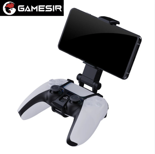 GameSir Mobile Phone Holder Mount Stand for PS5 Controller – Adjustable Smartphone Mount for PlayStation 5 Gaming