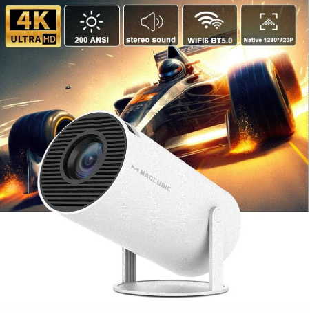 HY300 Projector  Home Cinema  Pro 4K,  Android 11 Dual Wifi6 260ANSI  Home Cinema Outdoor Projetor